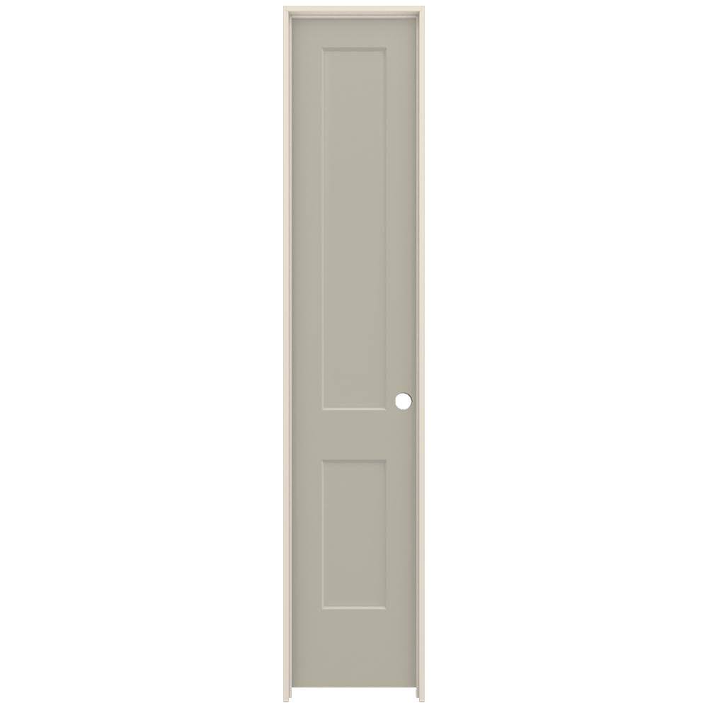 20 in. x 96 in. Desert Sand Left-Hand Solid Core Molded Composite MDF Single Prehung Interior Door B8121