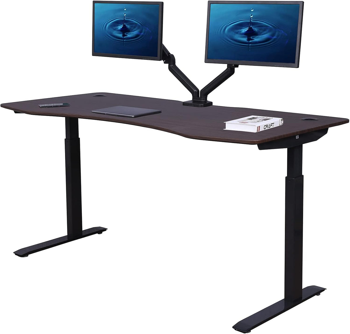 Grey Electric Height Adjustable Standing Desk I68554
