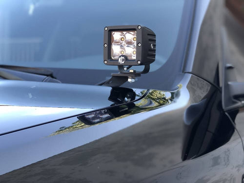 10-19 Toyota 4Runner Pillar/Ditch Mount Light Kit w/3in. C3 LED Spot Beam Lights Y1267