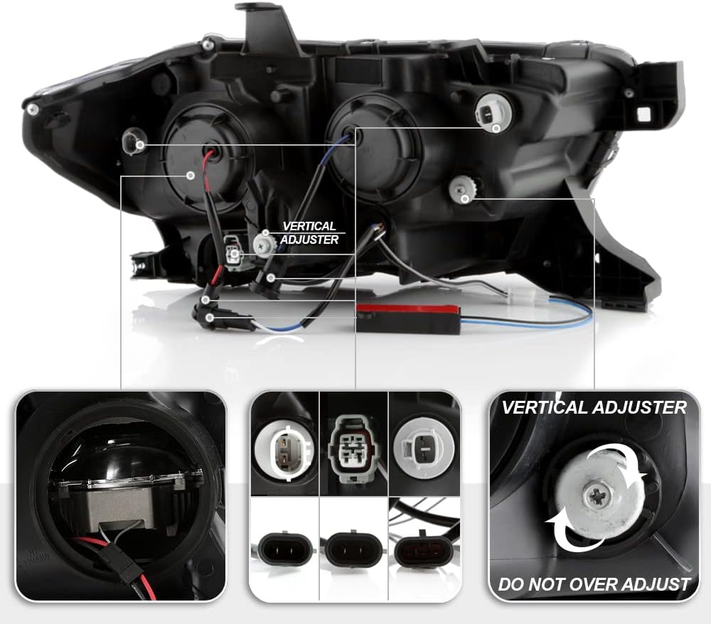 Black LED Projector Headlights Z250566