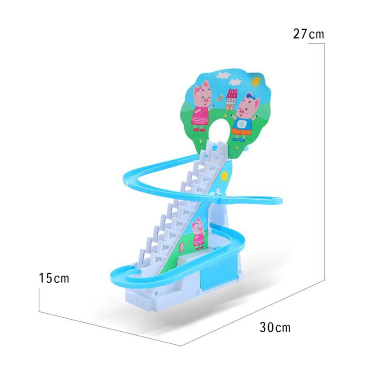 6 s Electric Climbing Stair Toy with LED Flashing Lights Children's Roller Coaster Toy Set T861013