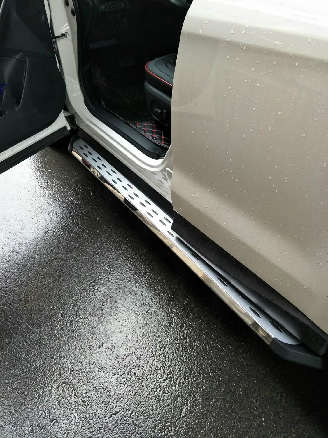2PCS Running Boards Side Step Nerf Bars silver R402850