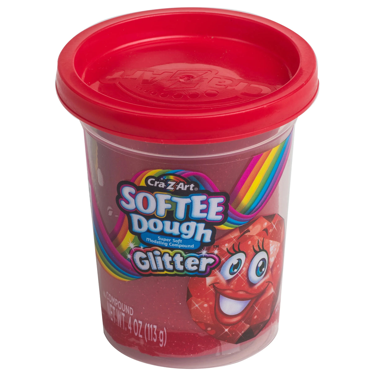 Scented Red Glitter Dough, 1 4oz A28503