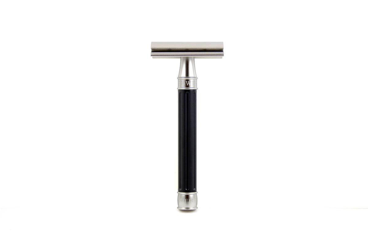 Stainless Steel Black Safety Razor K280812