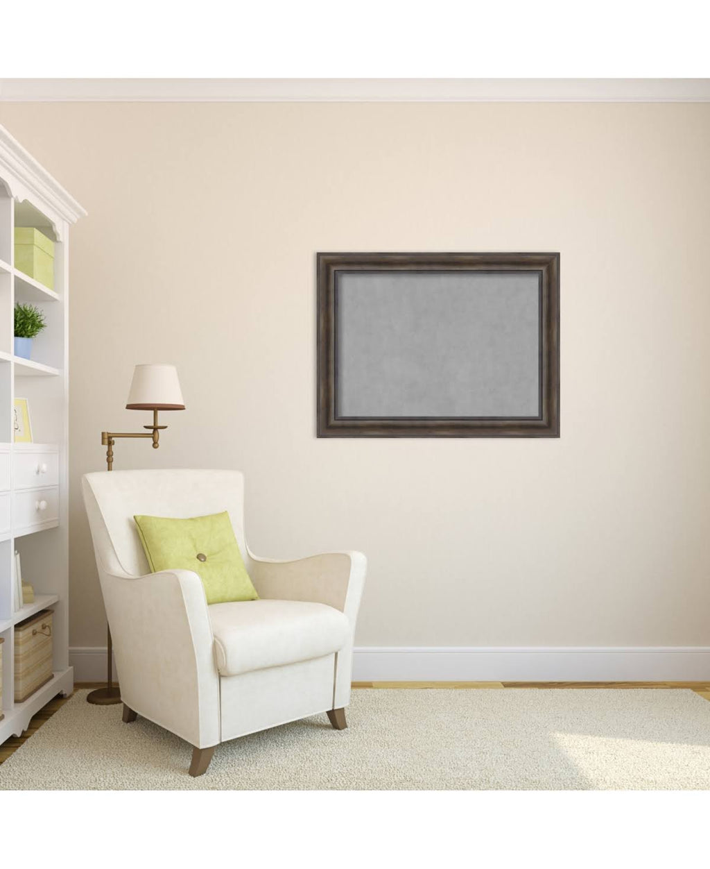 Rustic 34 inch x 26 inch Framed Magnetic Board M45005