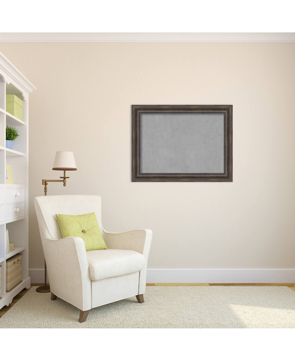 Rustic 34 inch x 26 inch Framed Magnetic Board M45005