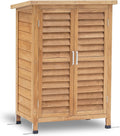 Outdoor Wood Storage Cabinet with Double Doors (Yellow) C650