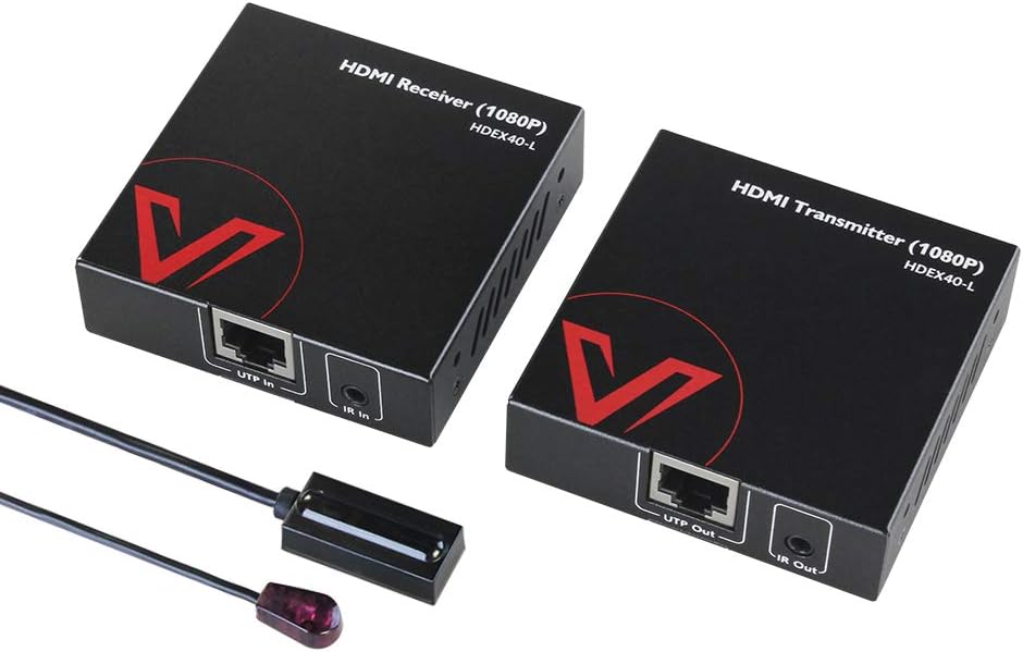 HDMI Extender over Cat5e/6/6a/7 up to 1080P@60Hz 164ft with IR Remote Control A718