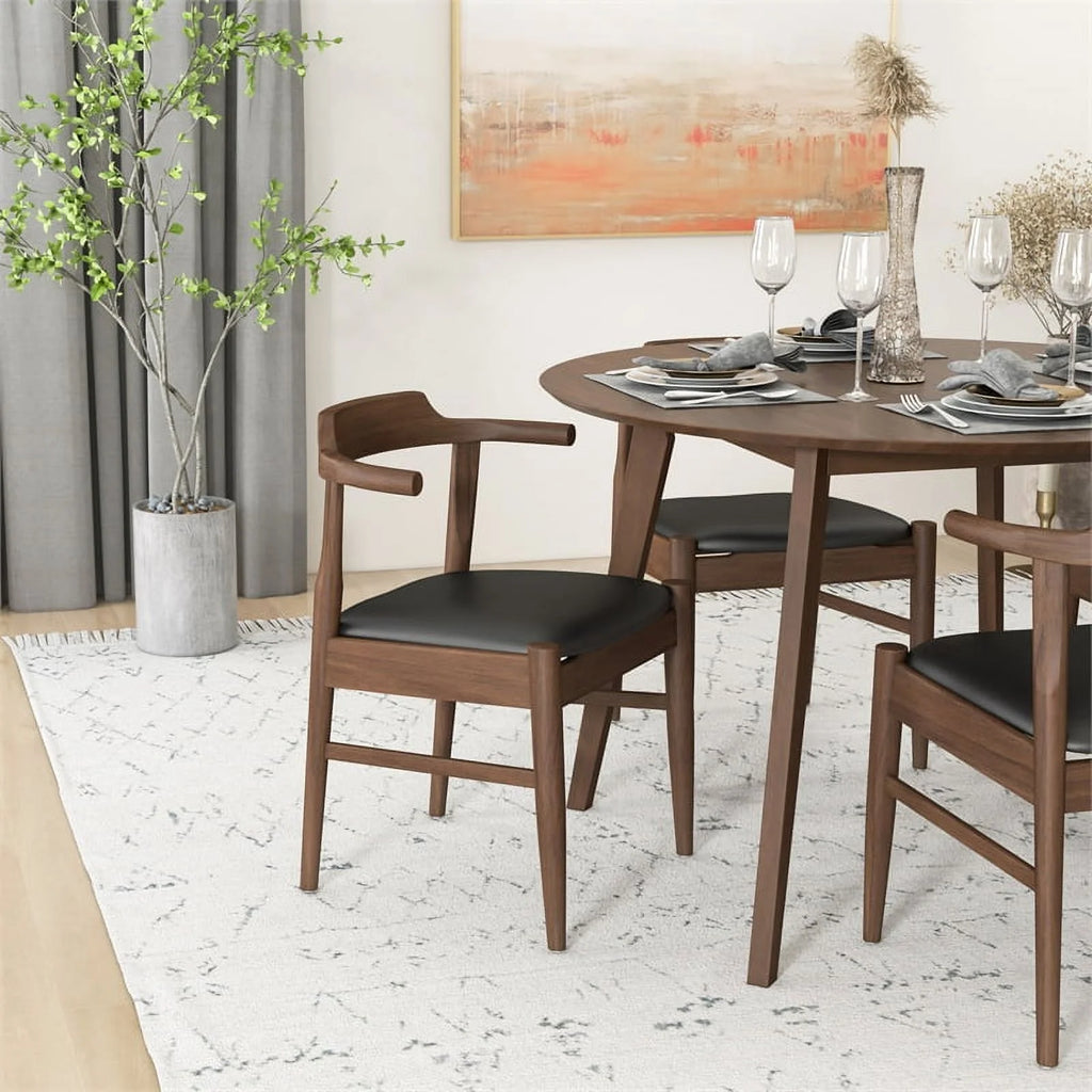 Black Faux Leather Dining Chair (Set of 2) M49931