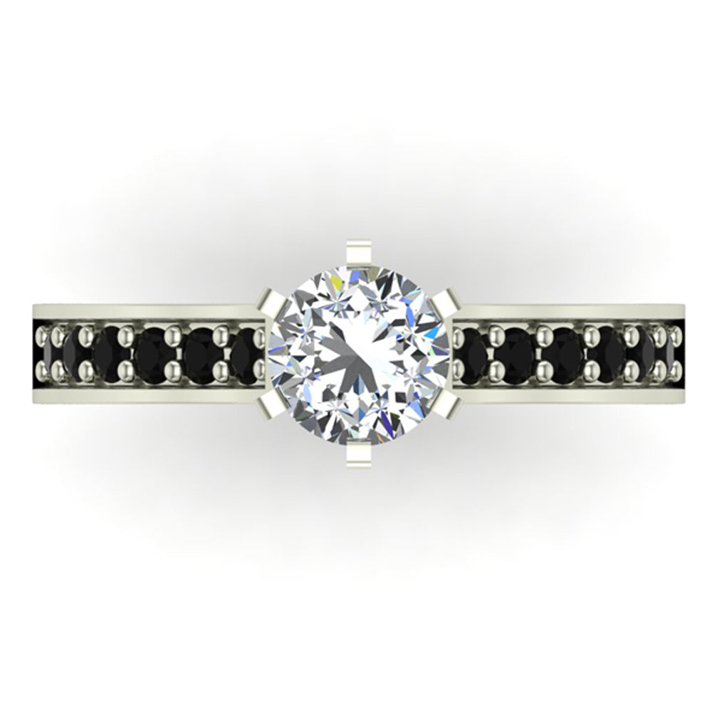 Black Diamond Ring 1.00 CT TW D44571