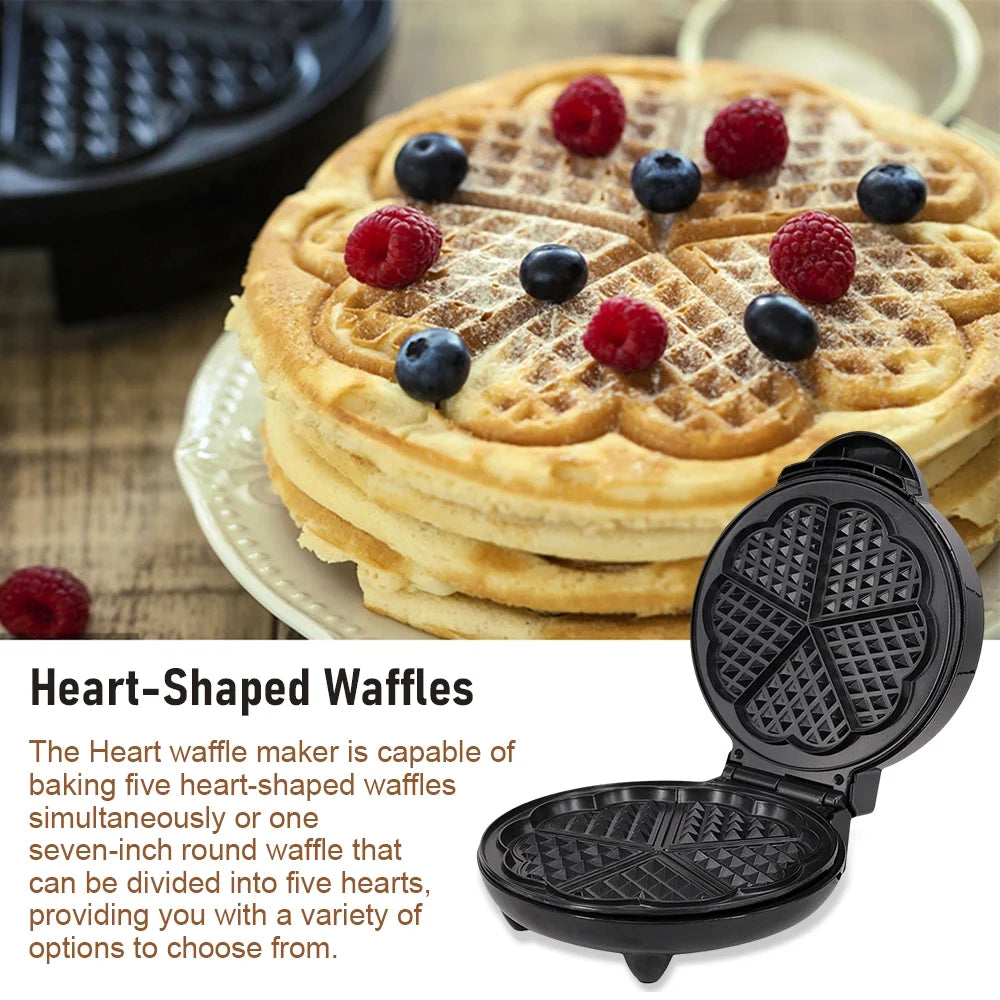 1000W Heart-Shaped Waffle Maker G649789