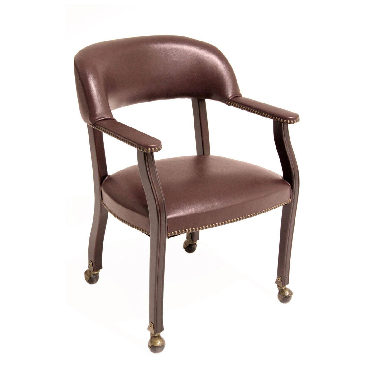 Black Captain Chair with Casters P622802