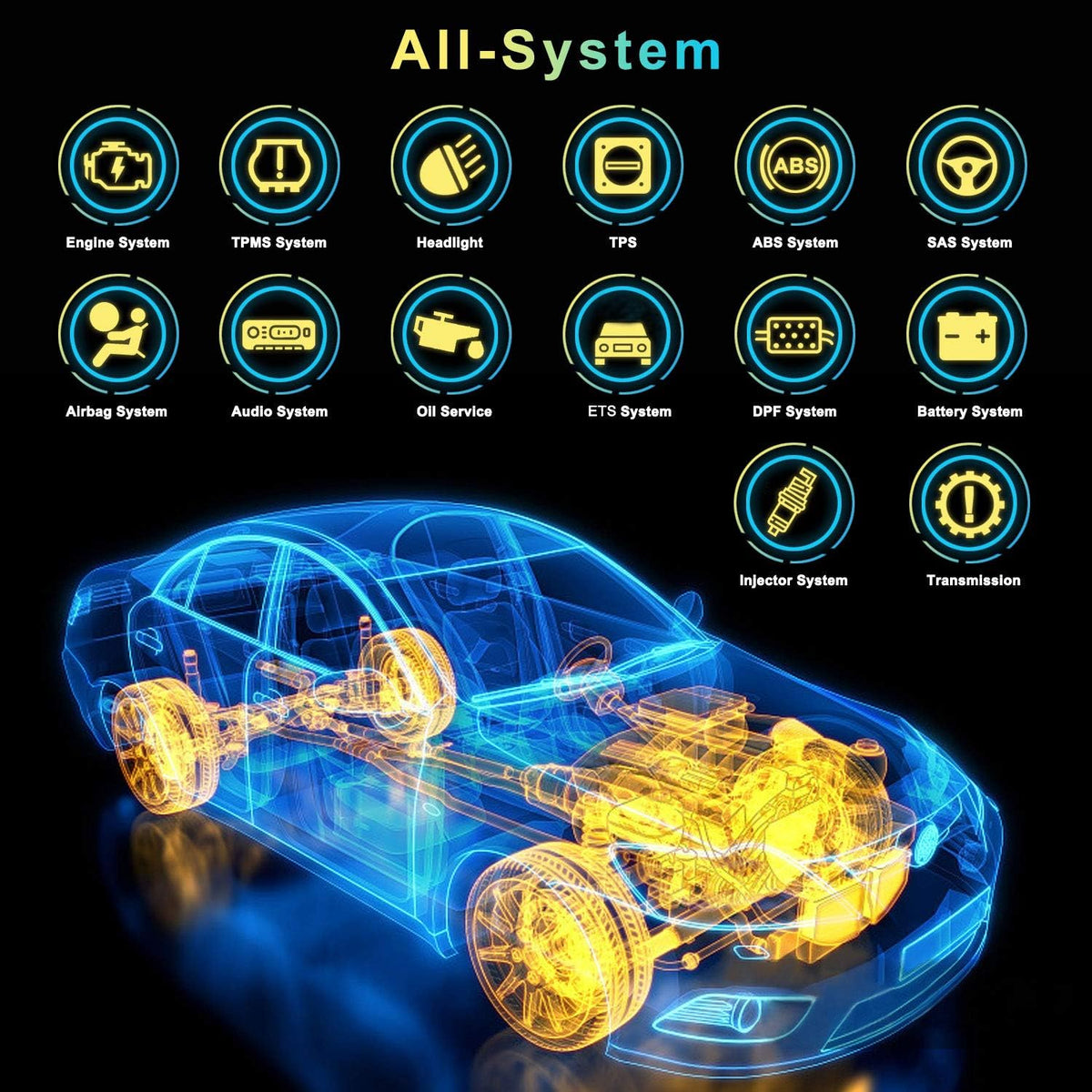 Elite All System Diagnostic Tool for Mercedes Benz Code Reader Scan Tool S9849