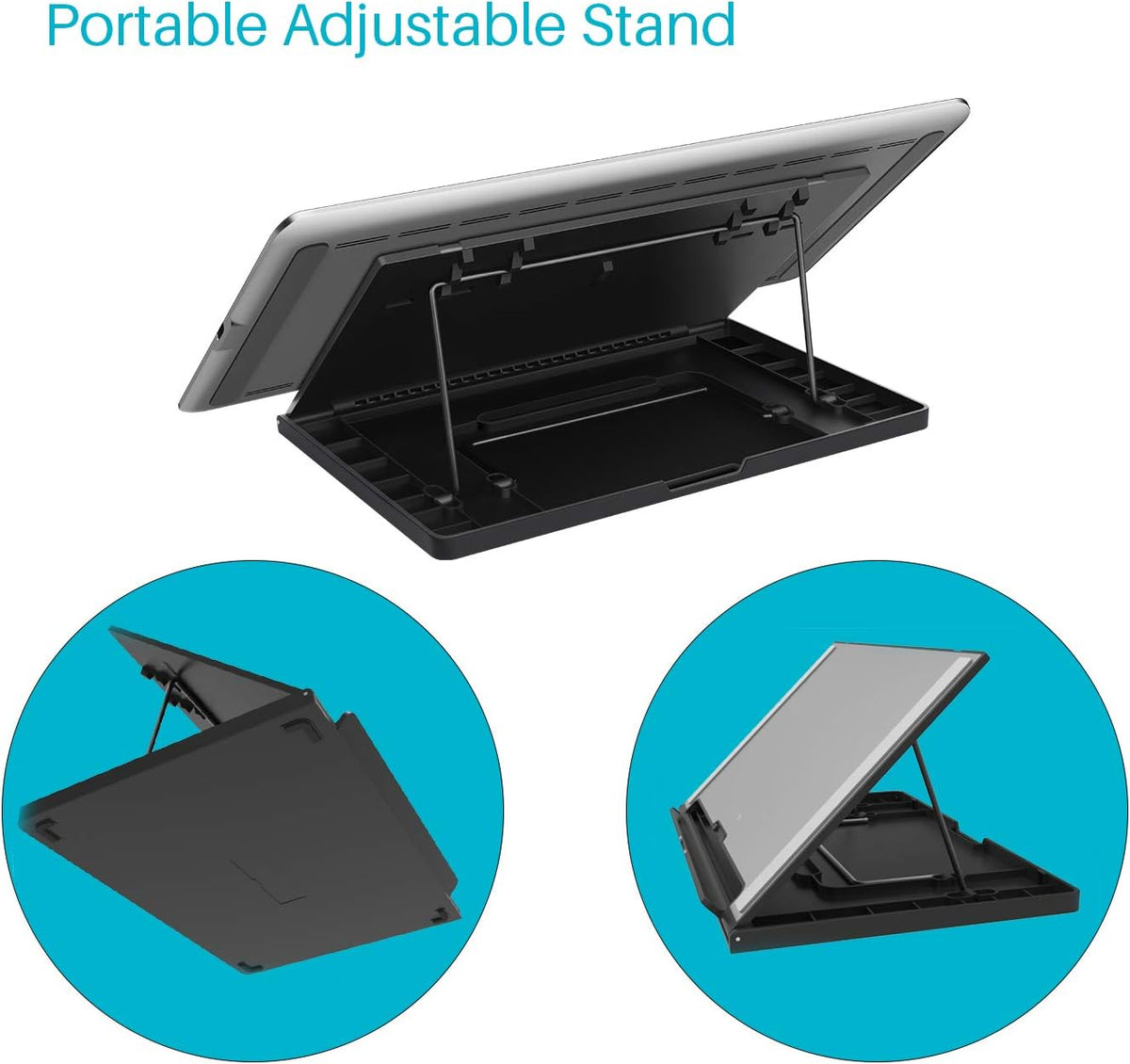 12 Drawing Tablet with Screen Graphics Monitor with Adjustable Stand A722389