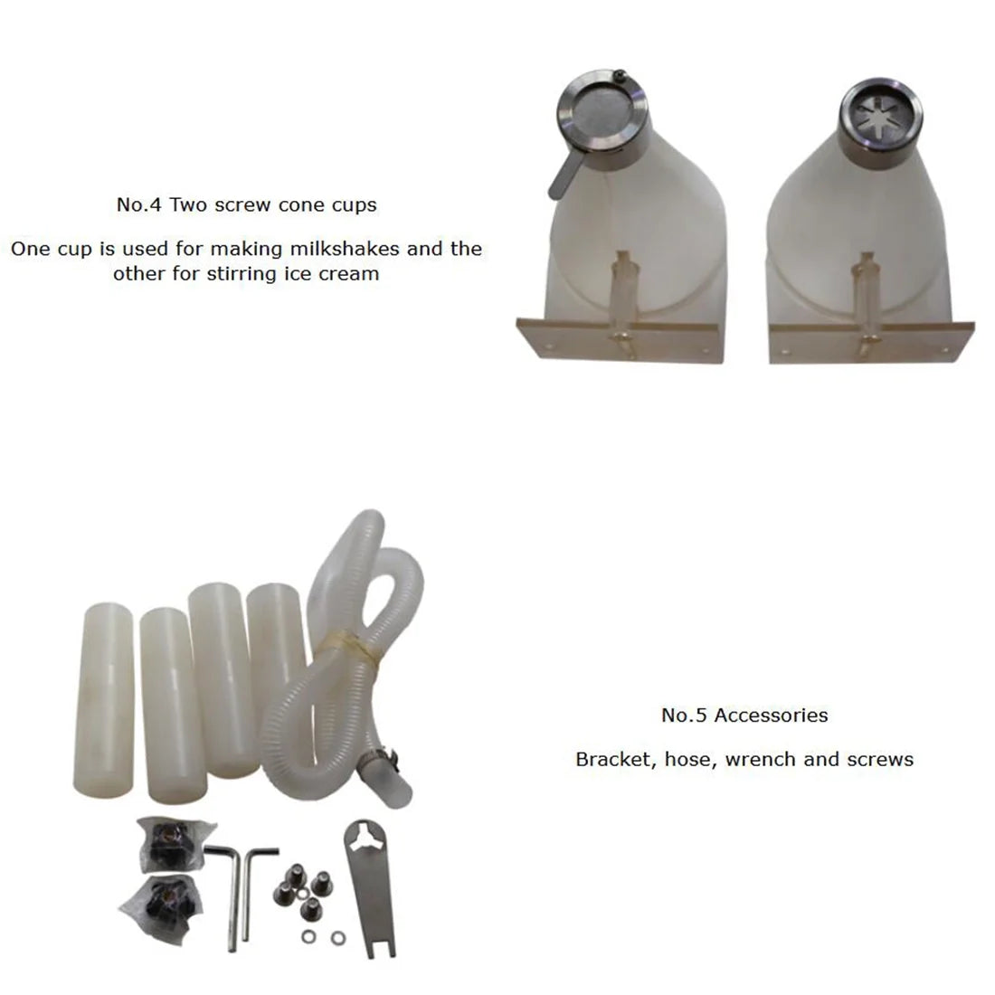 Electric Fruit Ice Cream Mixer Machine Frozen Yogurt Milkshake T6009
