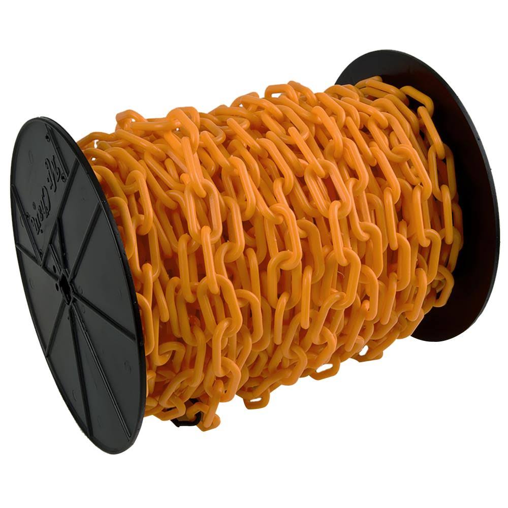 Safety Orange HDPE Plastic Chain on A Reel G68311