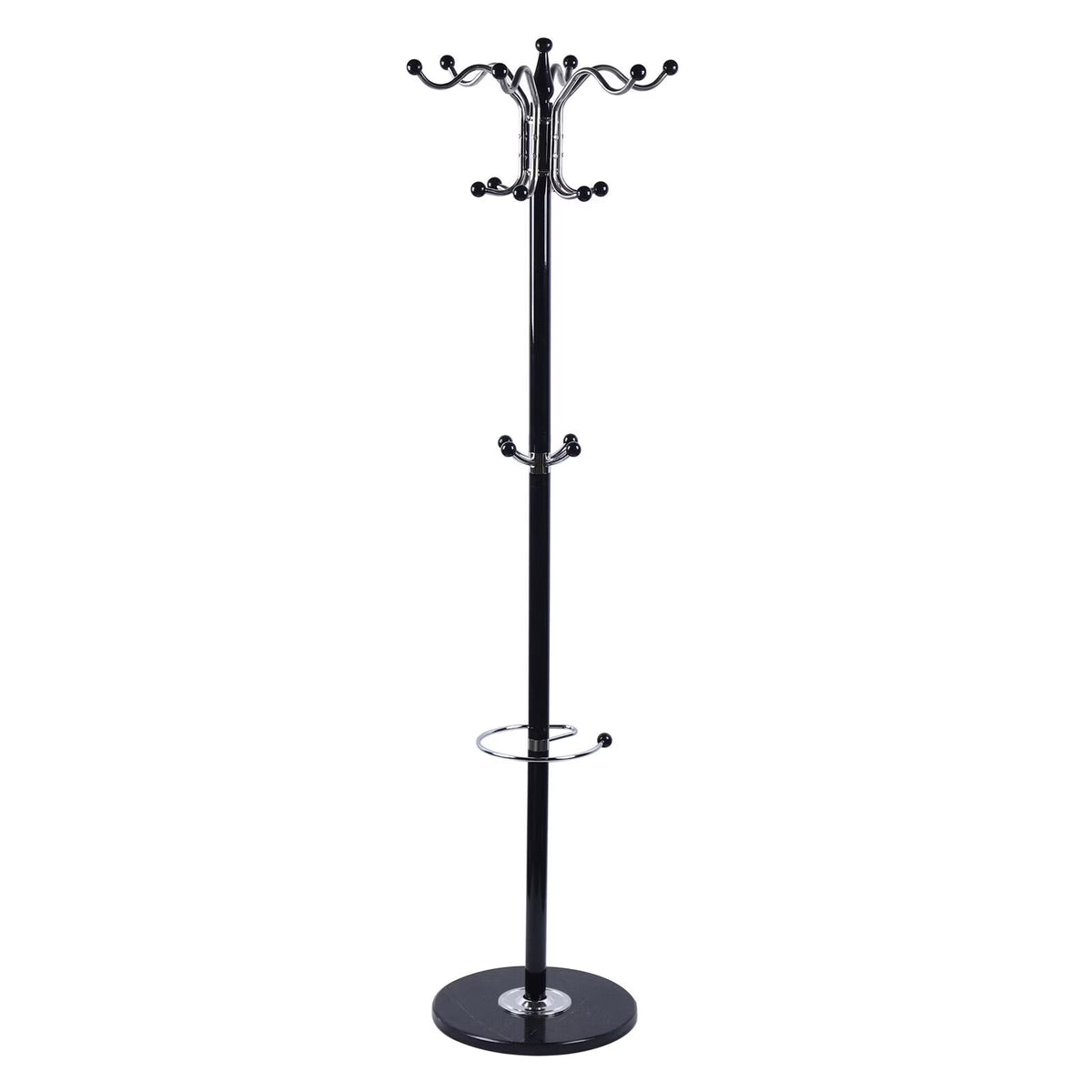 Metal Coat Rack with Umbrella Holder F12781
