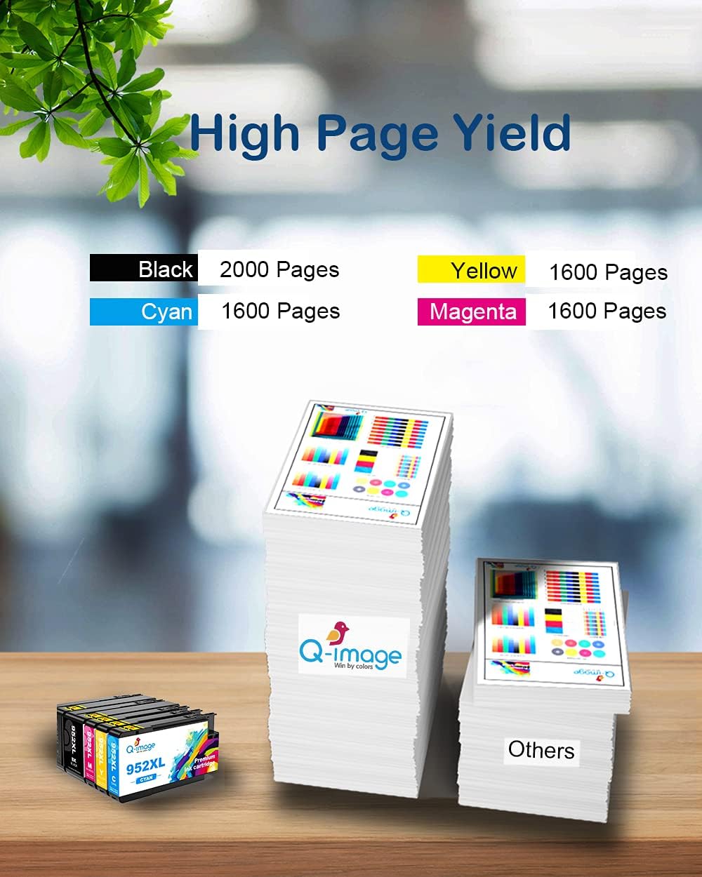 Ink Cartridges Combo Pack 4 Pack (1 Black, 1 Cyan, 1 Magenta, 1 Yellow) O285