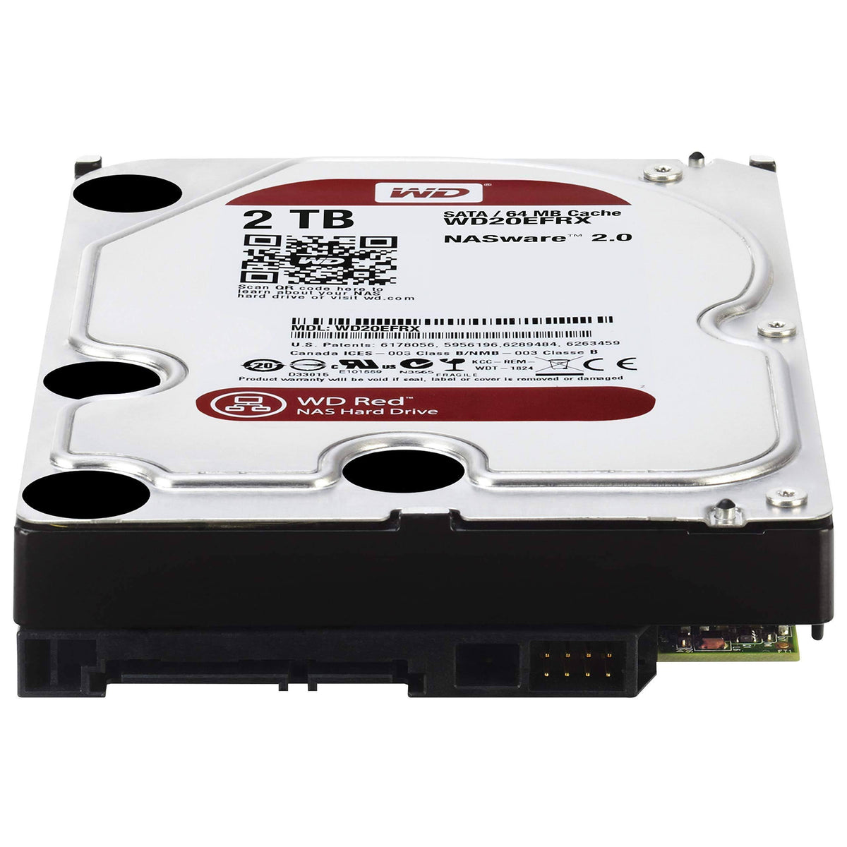 WD Red 2TB NAS Hard Disk Drive 5400 RPM SATA 6 Gb/s 64MB Cache 3.5 in J491