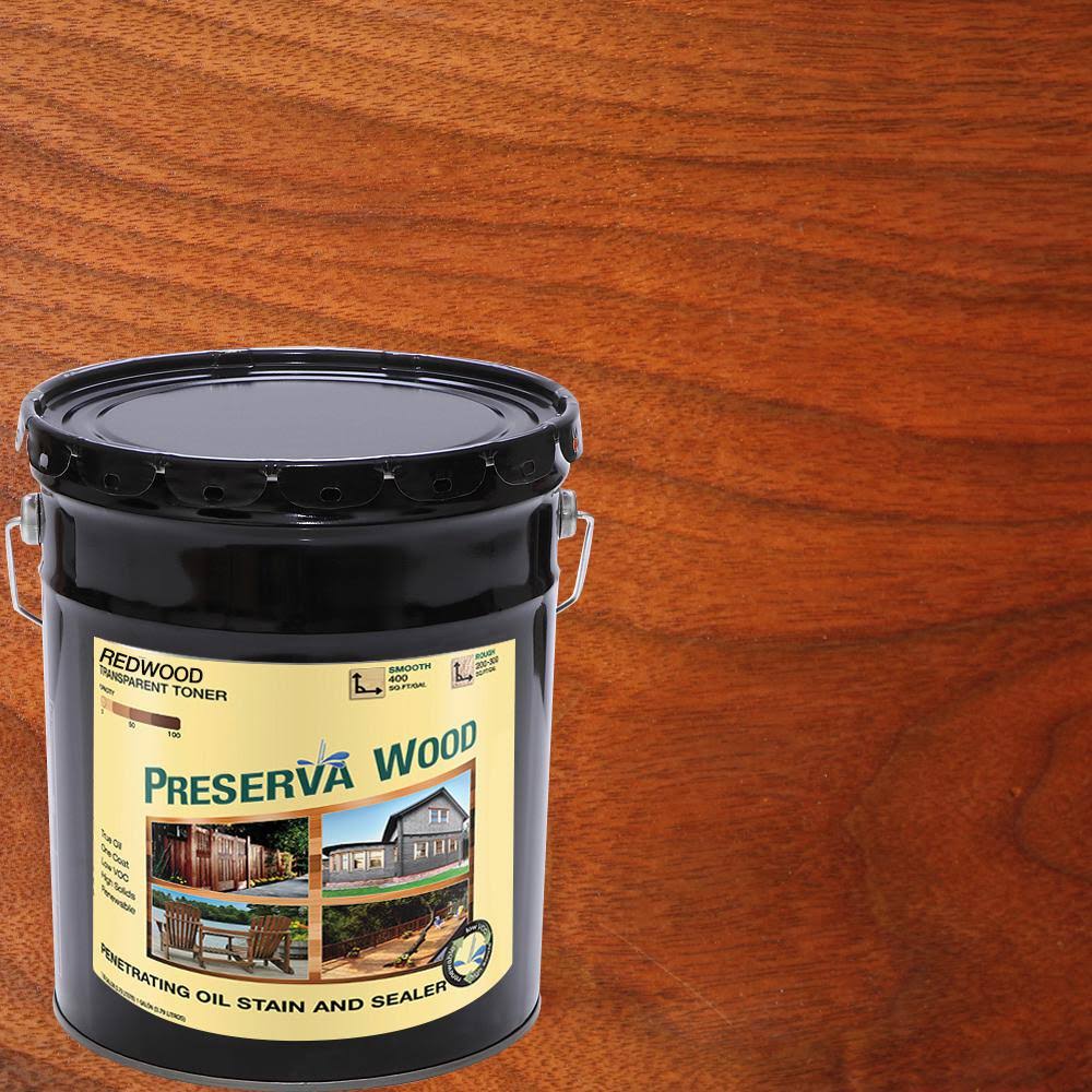 Redwood Oil-Based Stain and Sealer 5 gal. E3311