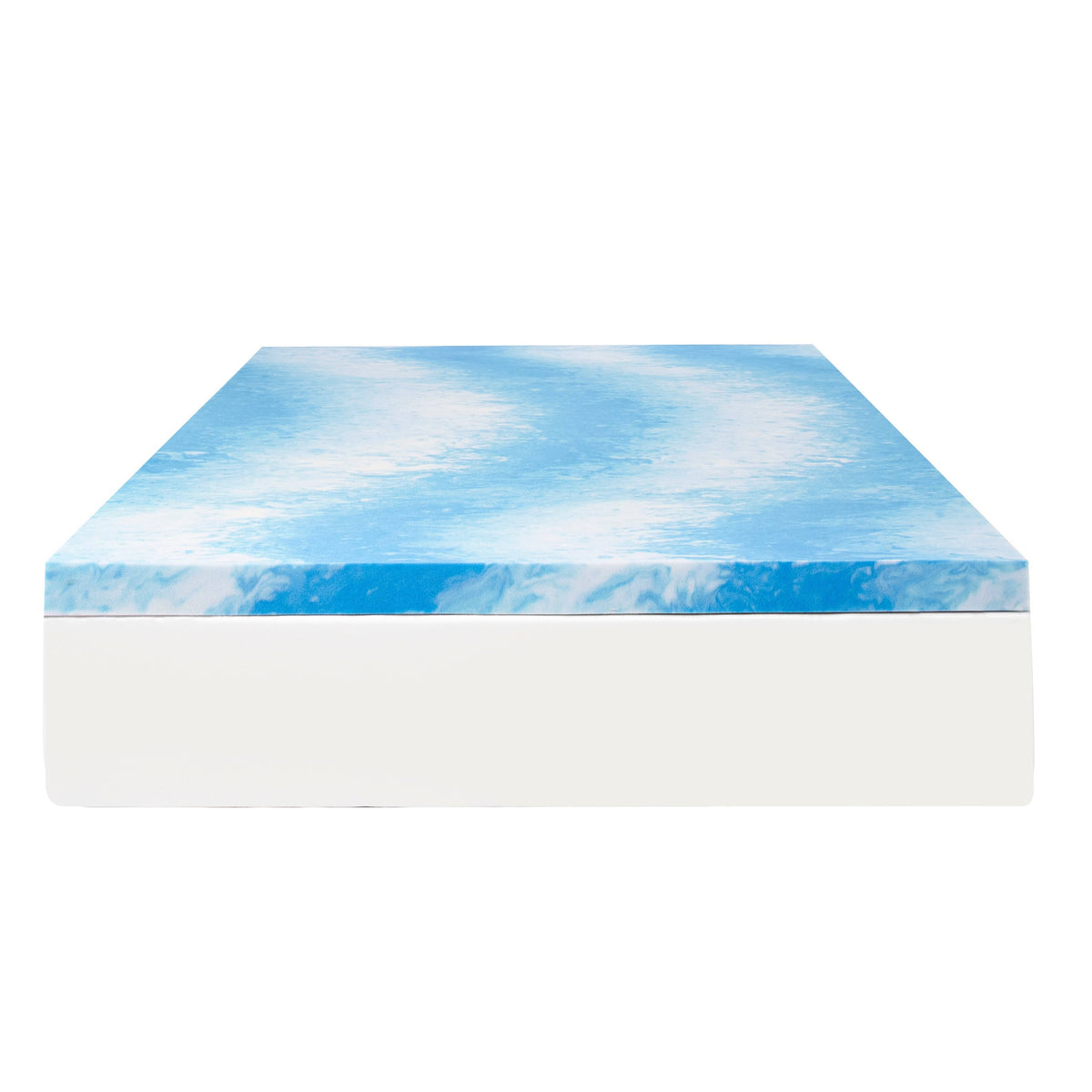 Gel Infused Memory Foam Topper, Blue, Queen O510