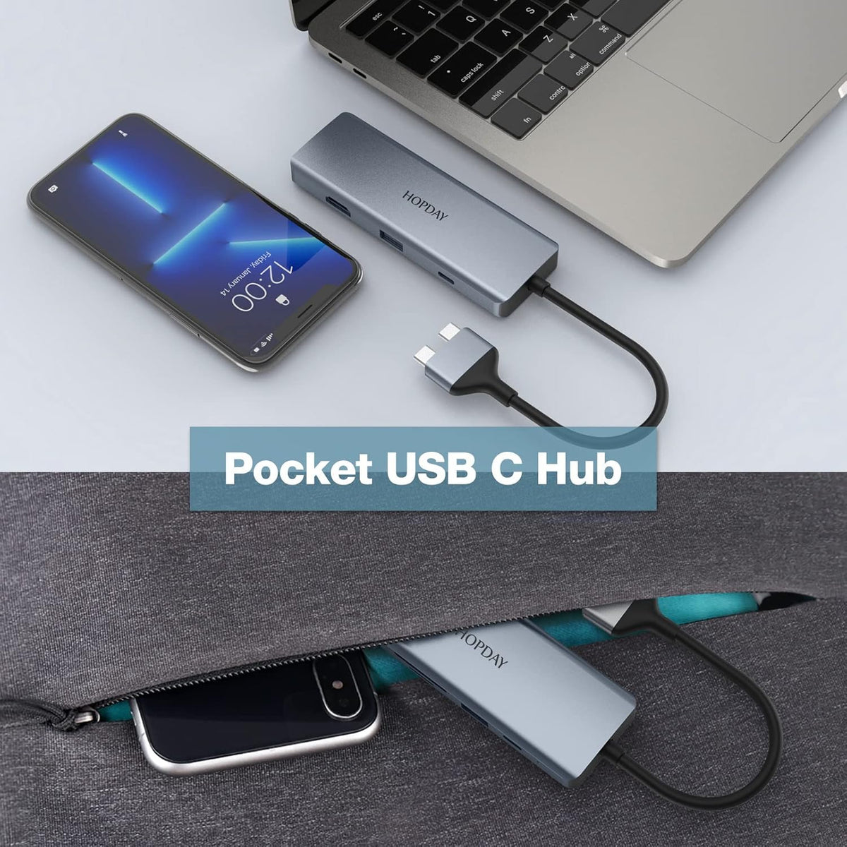 9 in 2 USB C Hub with 4K HDMI, 100W PD, USB 3.0, SD/TF Card Reader, 3.5mm Audio N79595