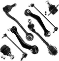 8pcs Suspension Kit Control Arm Ball Joint Stabilizer Sway Bar H62908