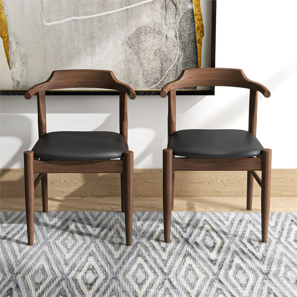 Black Faux Leather Dining Chair (Set of 2) M49931