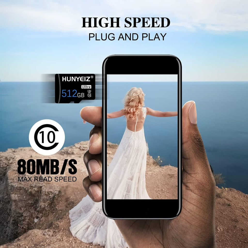 512GB Micro SD Card with SD Card Adapter V421