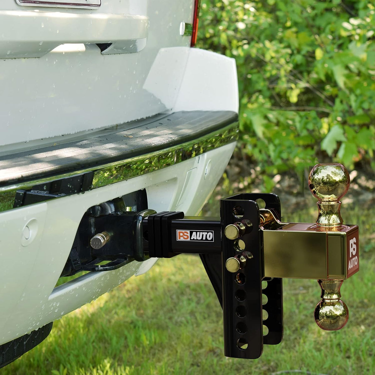 Adjustable Trailer Hitch Ball Mount, 2-inch Receiver, 6-inch Drop, 20,000 LBS Y875903