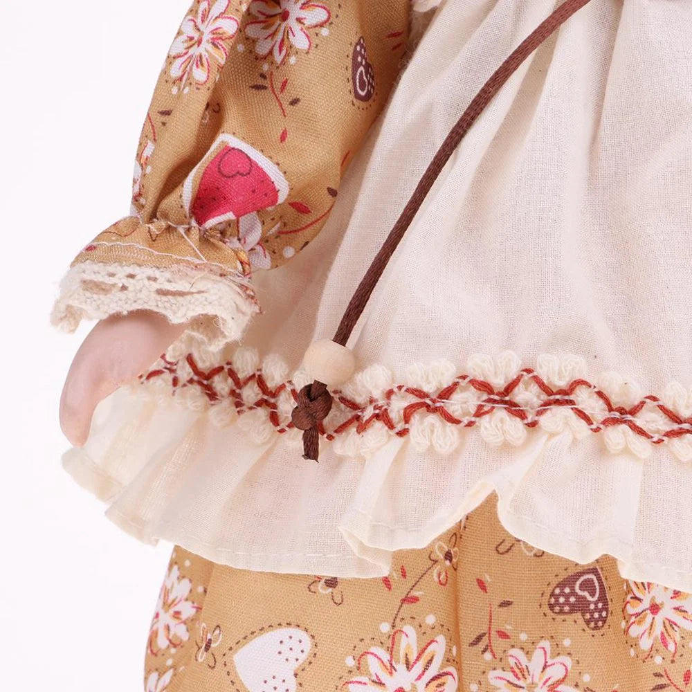 30cm Porcelain Doll Figure with Stand S8724