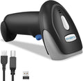 Bluetooth Barcode Scanner 2D QR Code, Handheld Barcode Reader Automatic Scan 1D PDF417 Datamatrix J9236