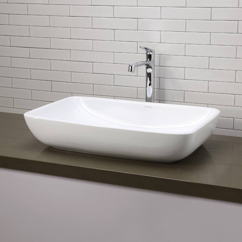 White Rectangular Vessel Sink I909827