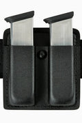 Black Open Top Double Magazine Pouch A128