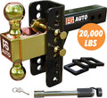Adjustable Trailer Hitch Ball Mount, 2-inch Receiver, 6-inch Drop, 20,000 LBS Y875903
