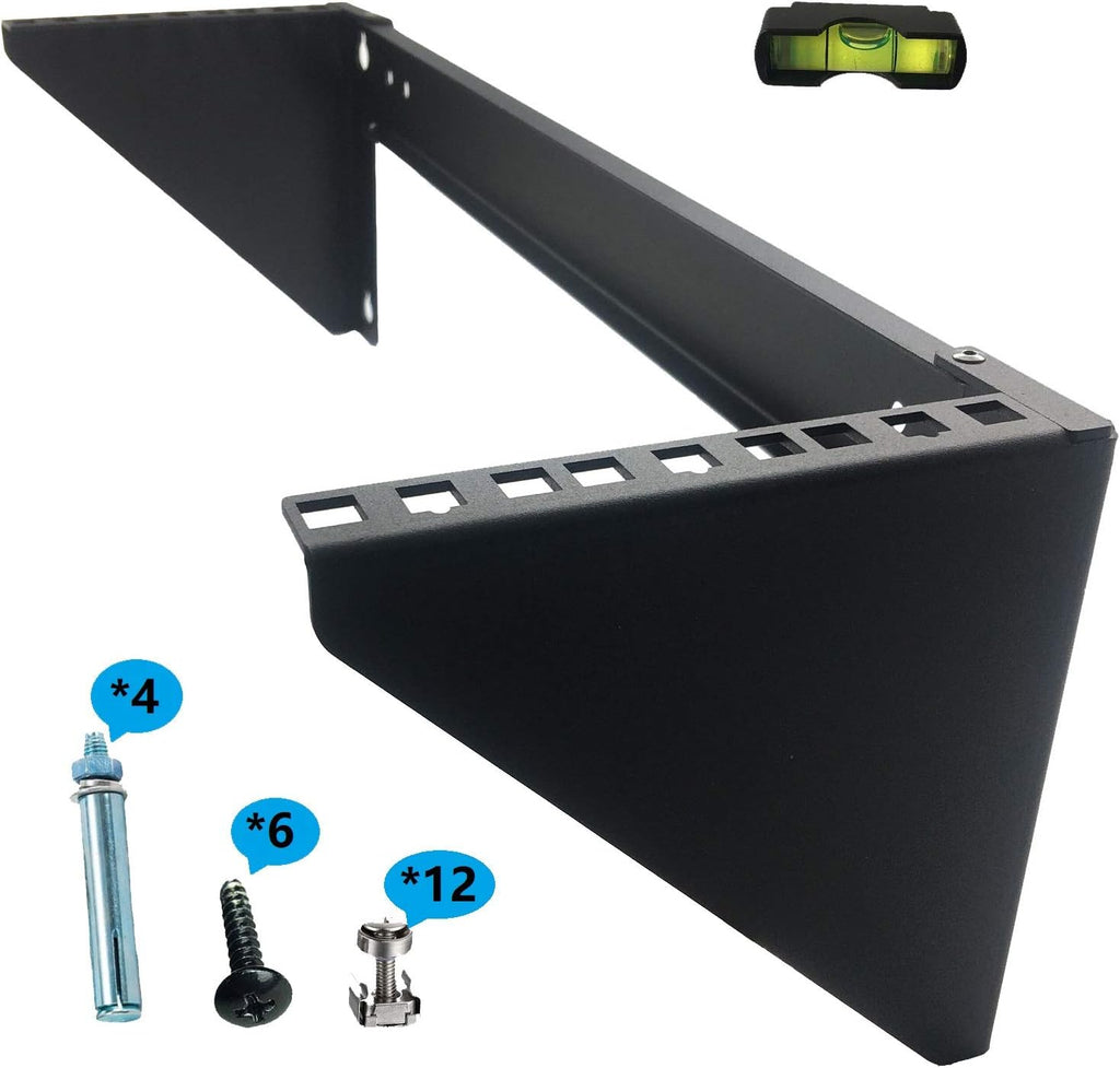 3U 19 Inches Steel Vertical Patch Panel Mounting Bracket, Pack of 2 F517940