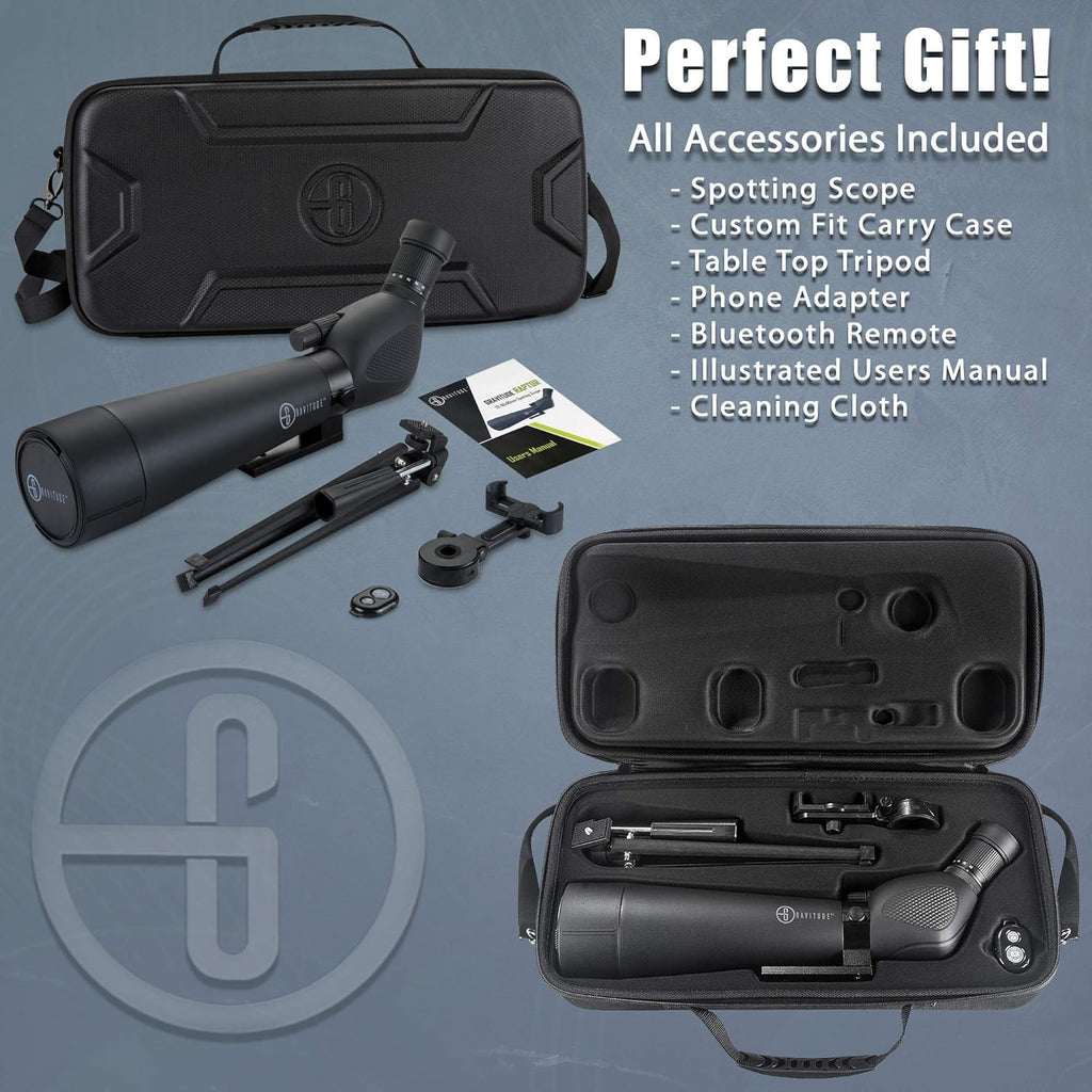 20-60x80mm HD Spotting Scope with Tripod and Carry Case E66855