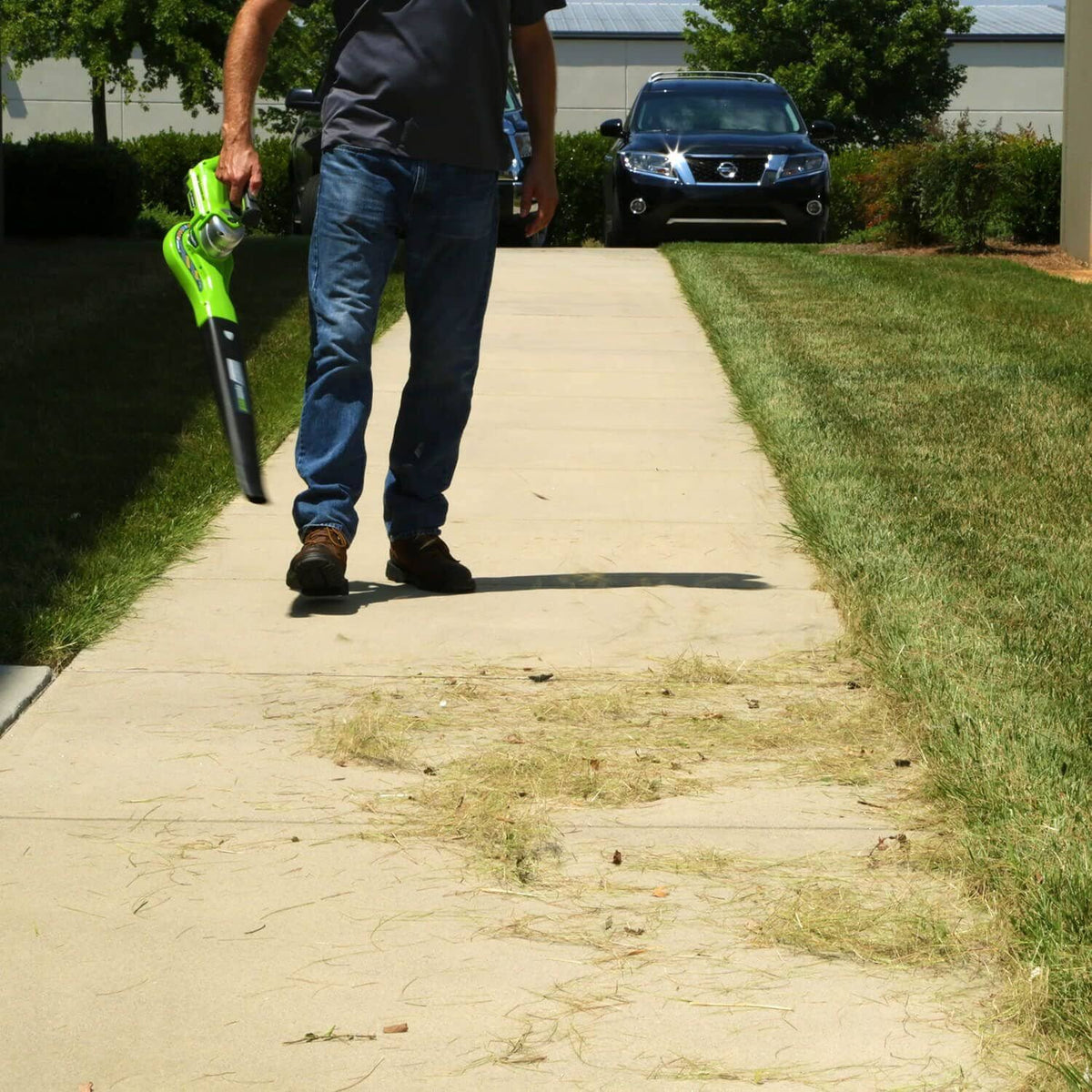 24V Cordless Handheld Leaf Blower with 2.0 Ah Battery and Charger X956035