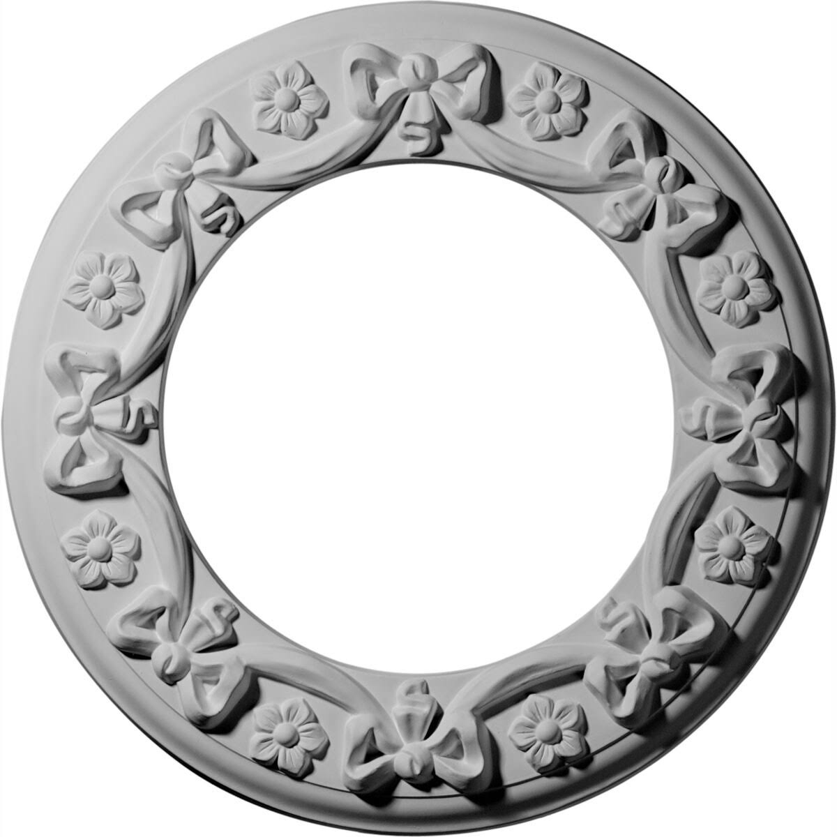 12 1/4x22OD x 7 1/2x22ID x 7/8x22P Ribbon with Bow Ceiling Medallion L637256
