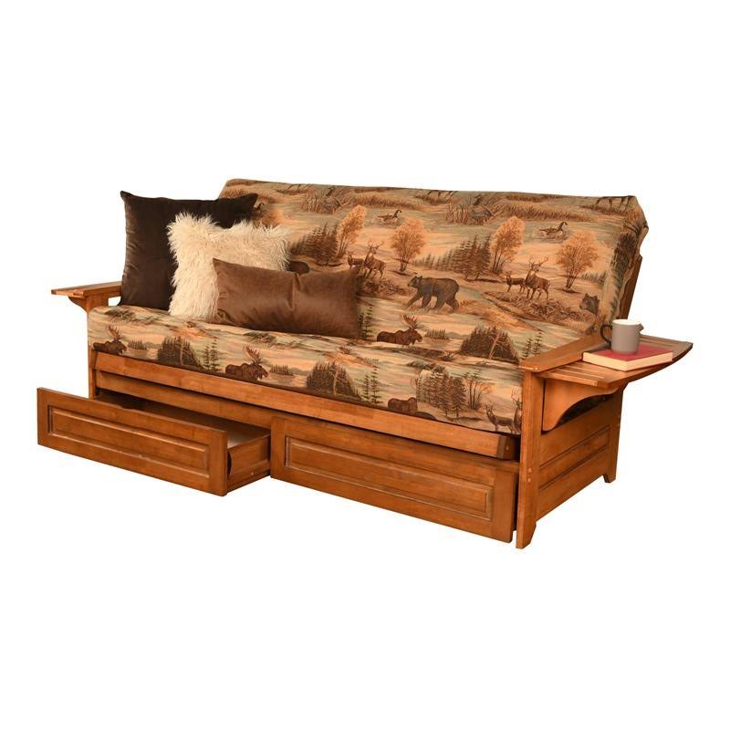 Full Futon with Storage Drawers D2319