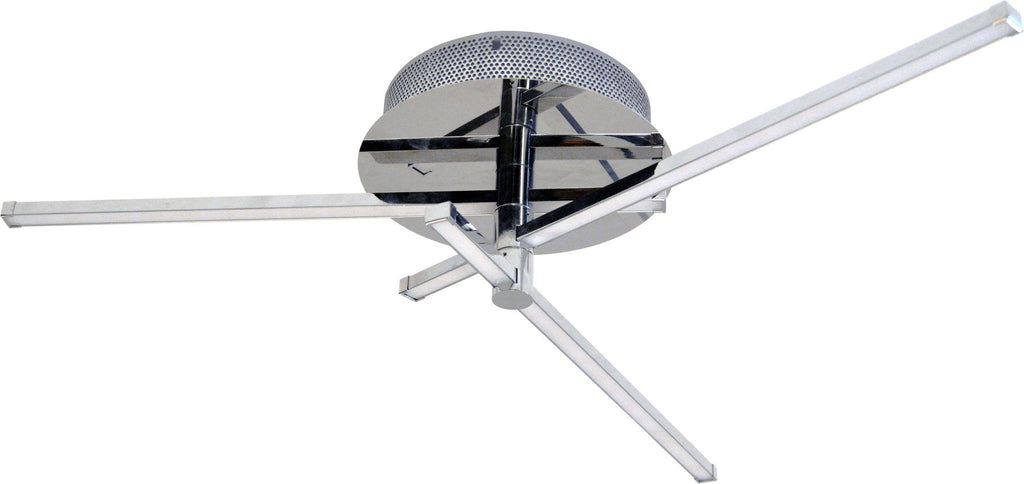 18W LED Semi Flush, Polished Chrome Finish X1993