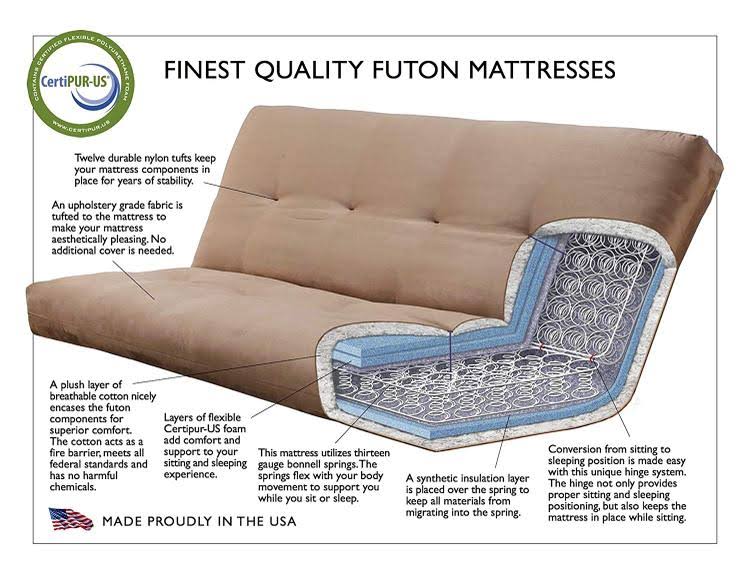 Full Futon with Storage Drawers D2319