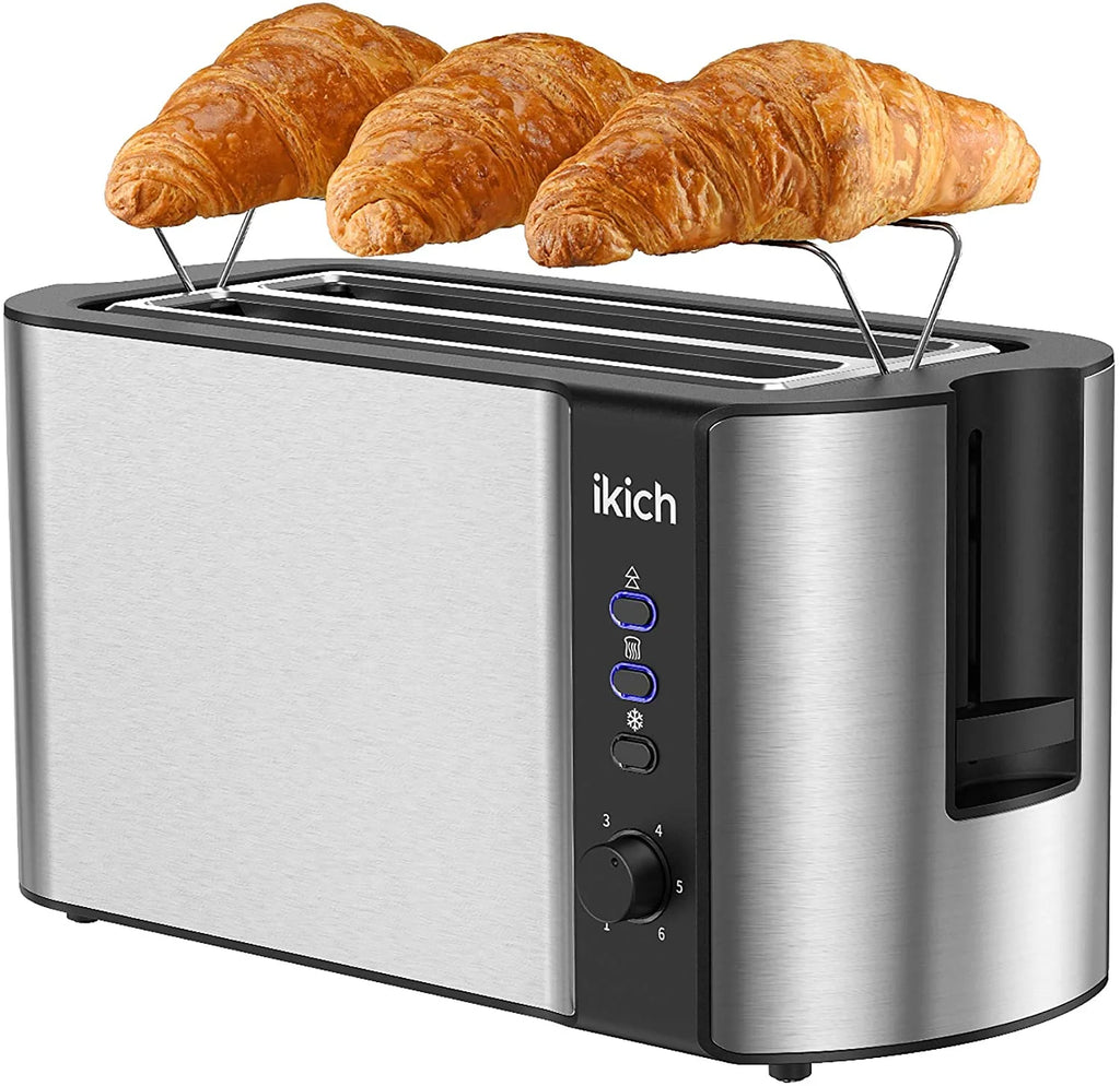 Stainless Steel 4 Slice Toaster with Warming Rack M512