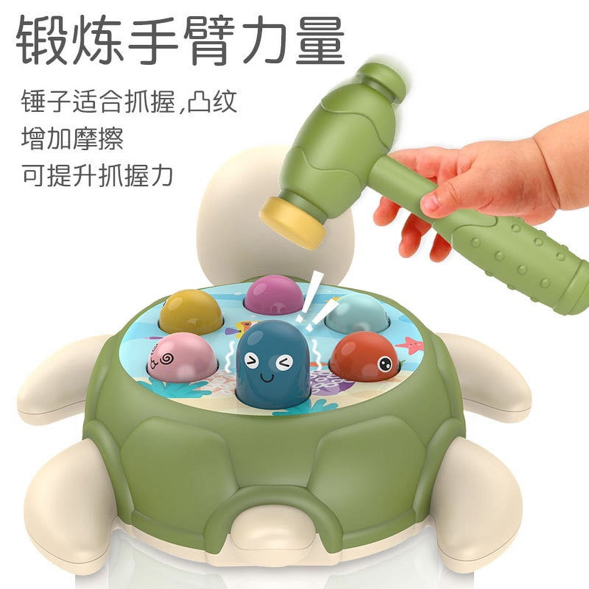 Knocking Toy Whack Tortoise Game Hammer Whacking Toy F4375