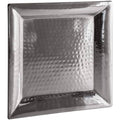 Square Stainless Steel Hammered Serving Tray X593101
