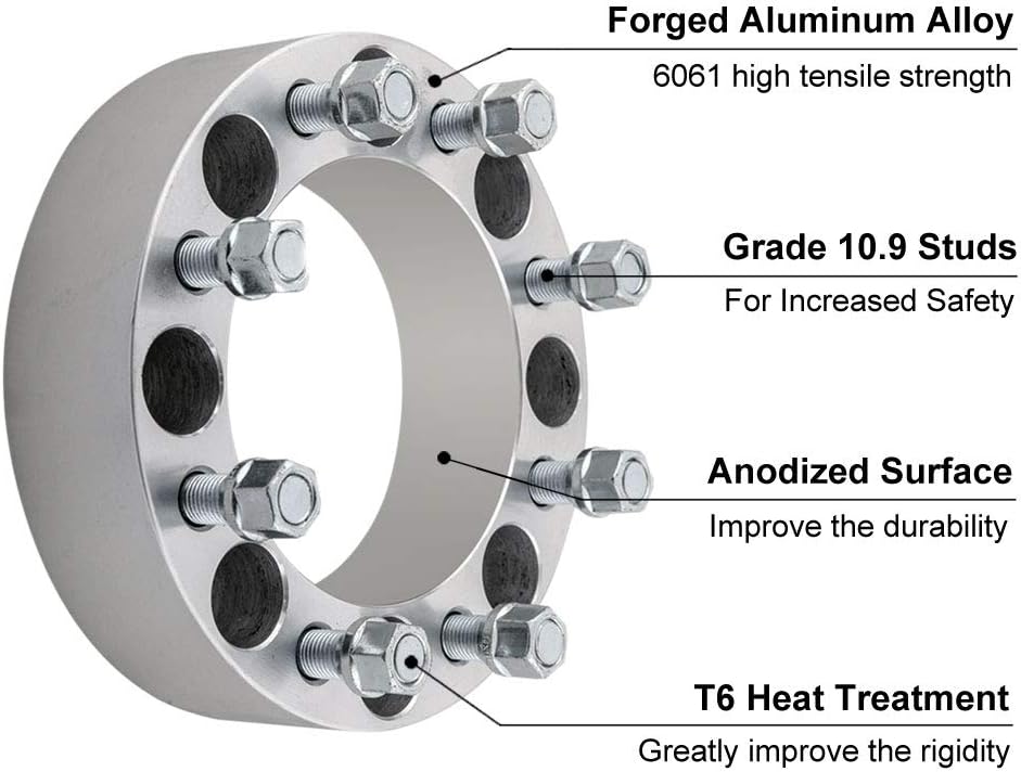 4PC 2 Inch Wheel Adapters with 14x1.5 Studs F680756