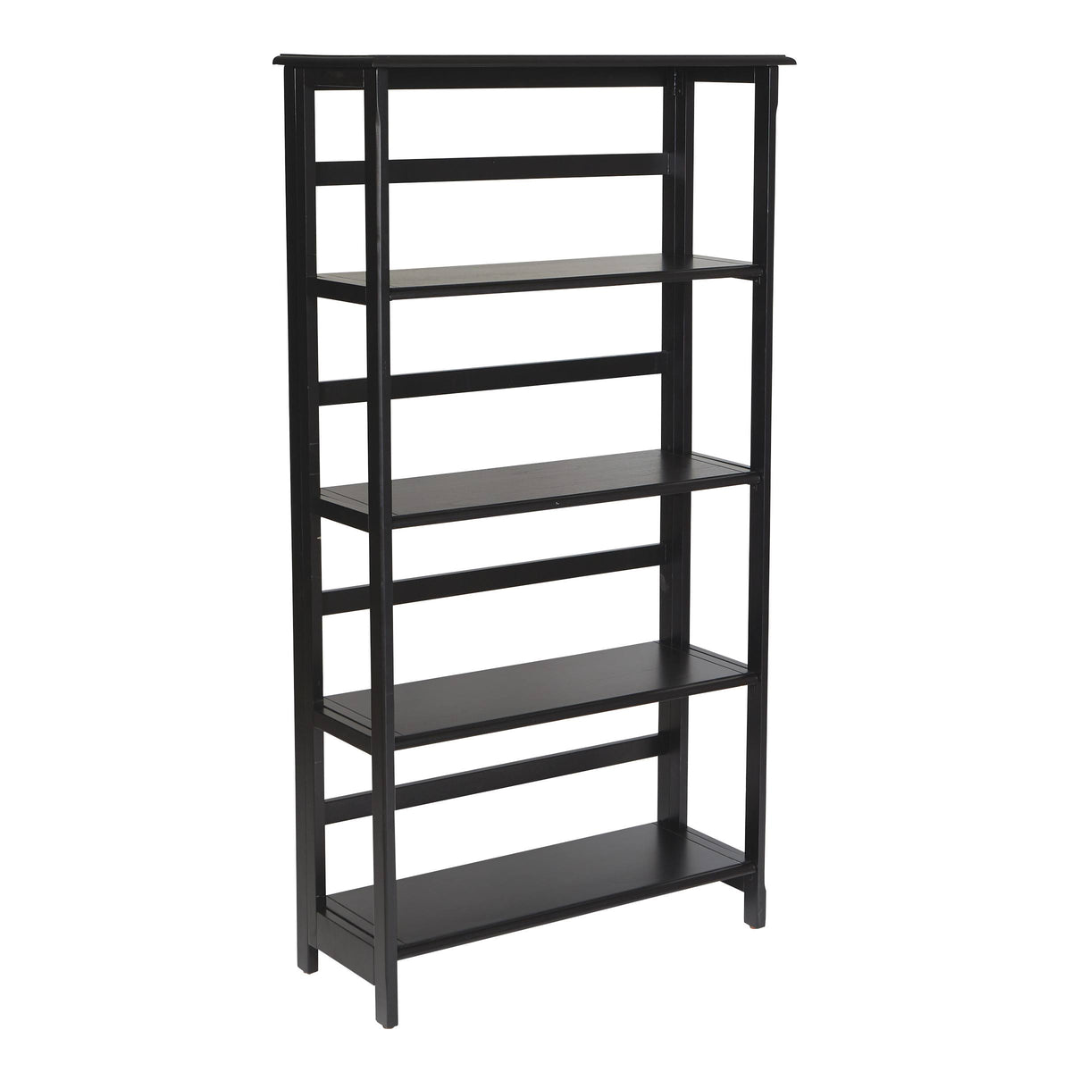 Black 5 Shelf Bookcase F832