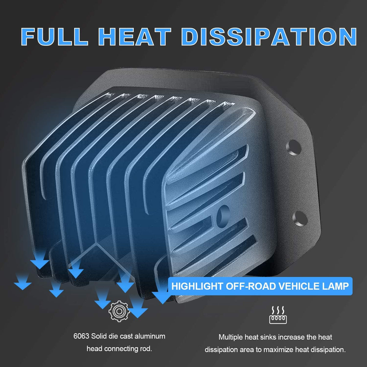 4PCS 42W LED Light Pods Spot Flood Combo Beam Work Light H698747