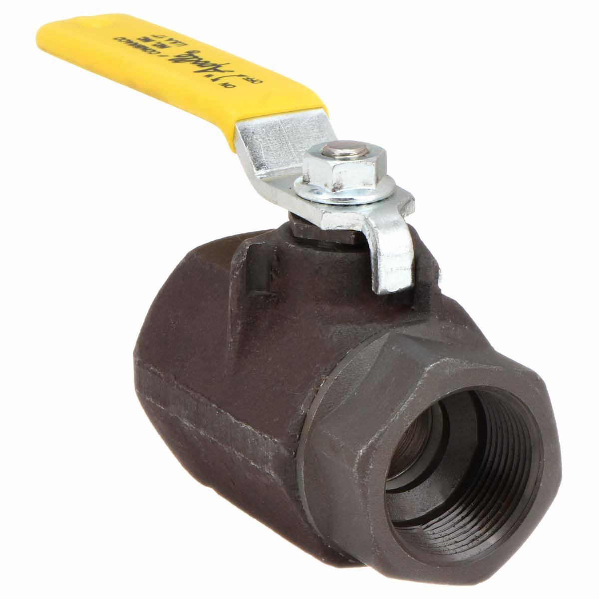 3/4x22 FNPT Carbon Steel Ball Valve Inline H96588