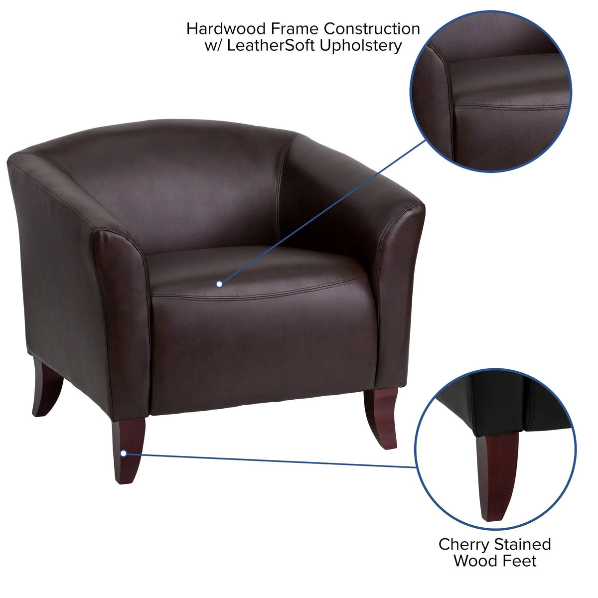 Brown Leather Chair R58530